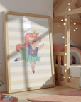 Wall Print: Unicorn on Pointe
