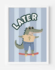 Wall Print: Later Alligator