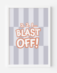 Wall Print: Blast Off