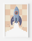 Wall Print: Rocket Launch