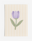 Tulip Butter Stripe Wall Print