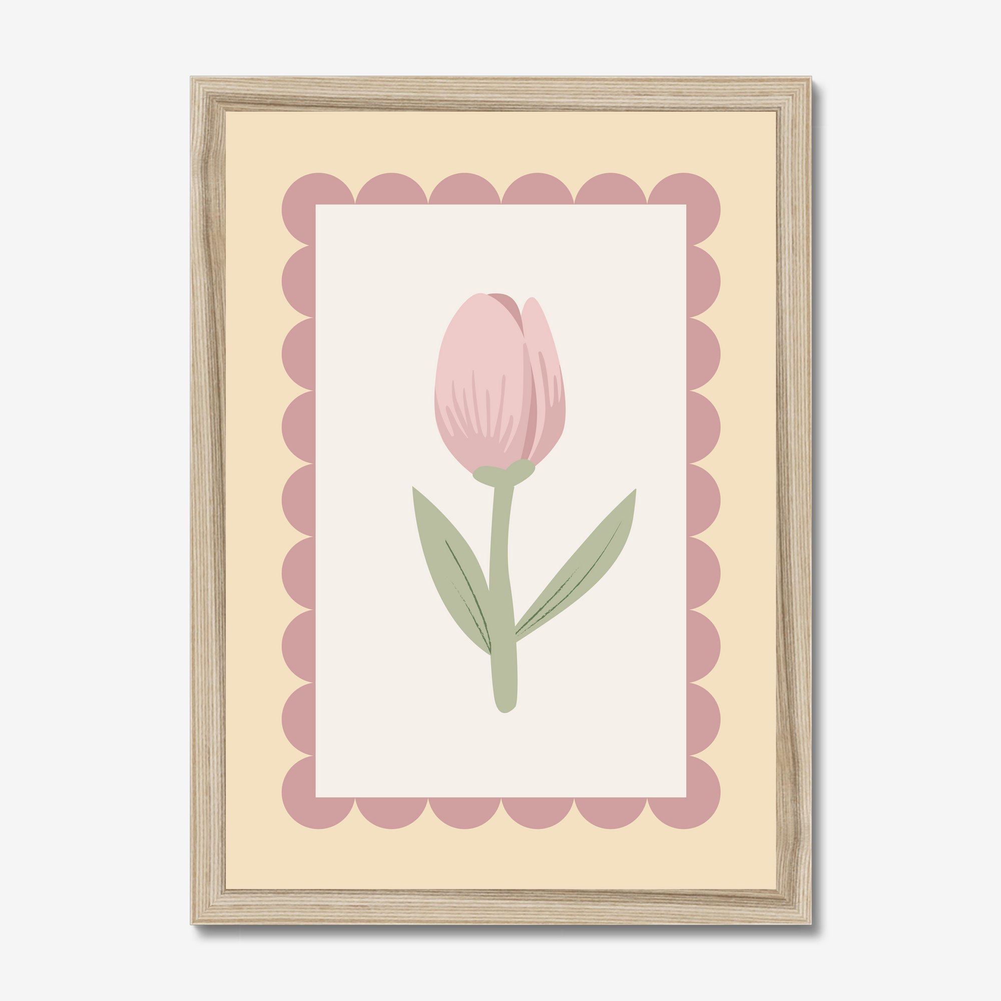 Tulip Scallops Wall Print