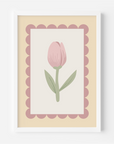 Tulip Scallops Wall Print