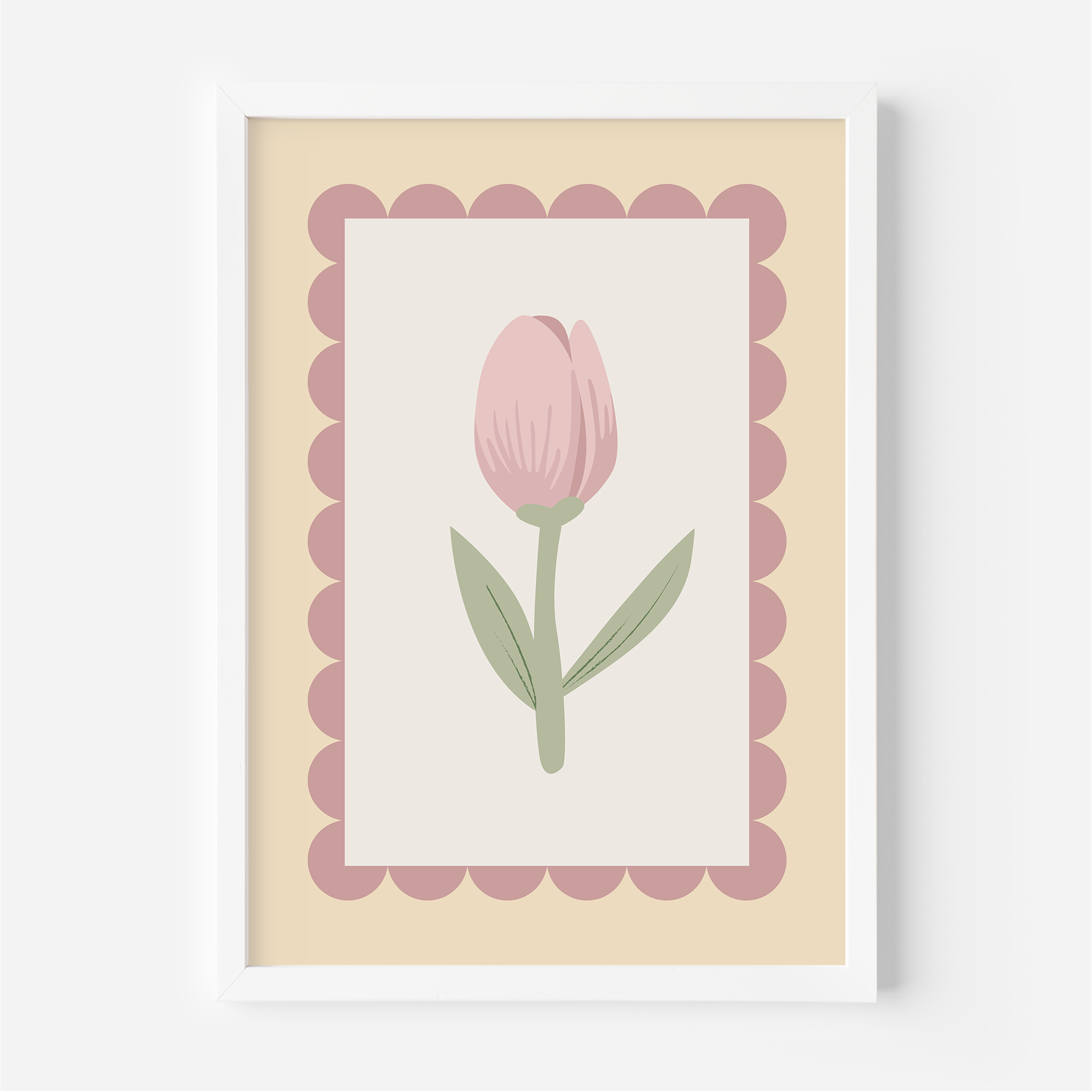 Tulip Scallops Wall Print
