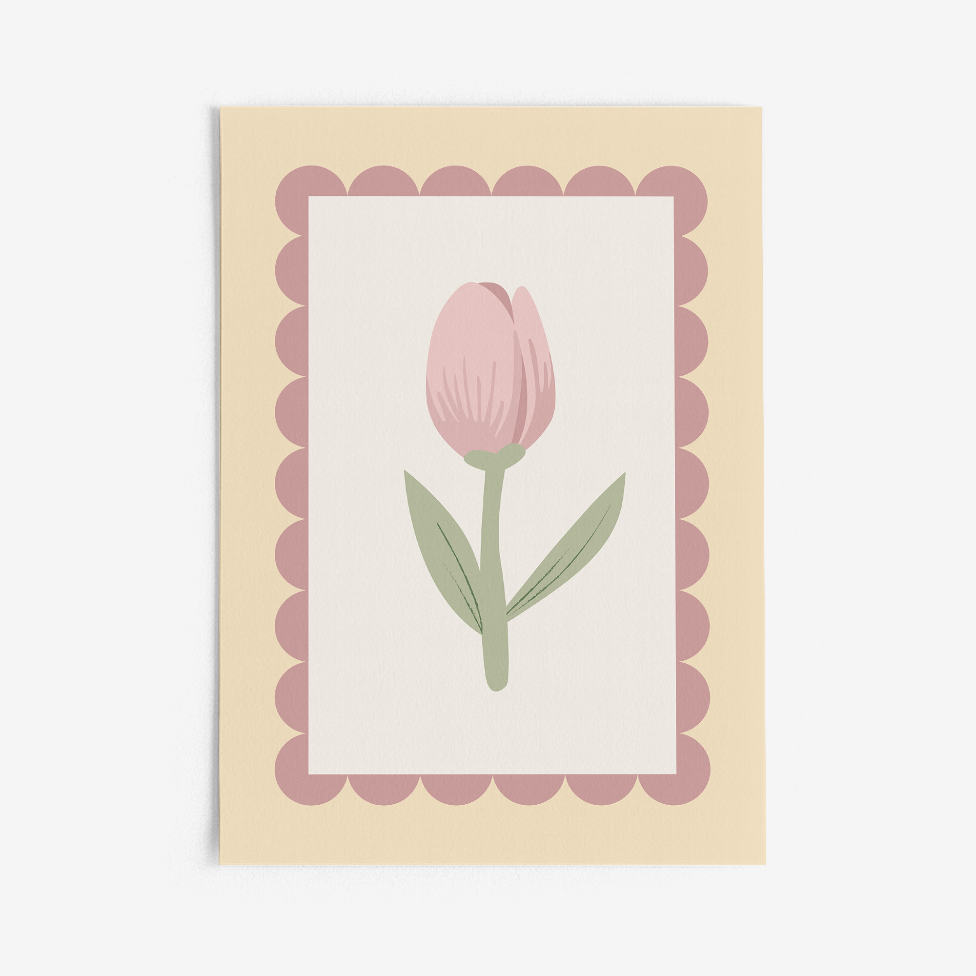 Tulip Scallops Wall Print