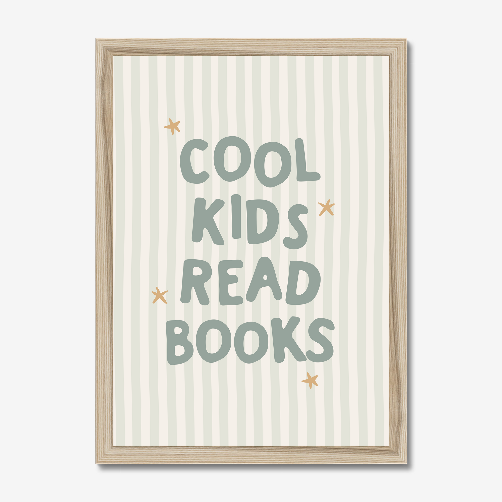 Cool Kids Read Books Wall Print