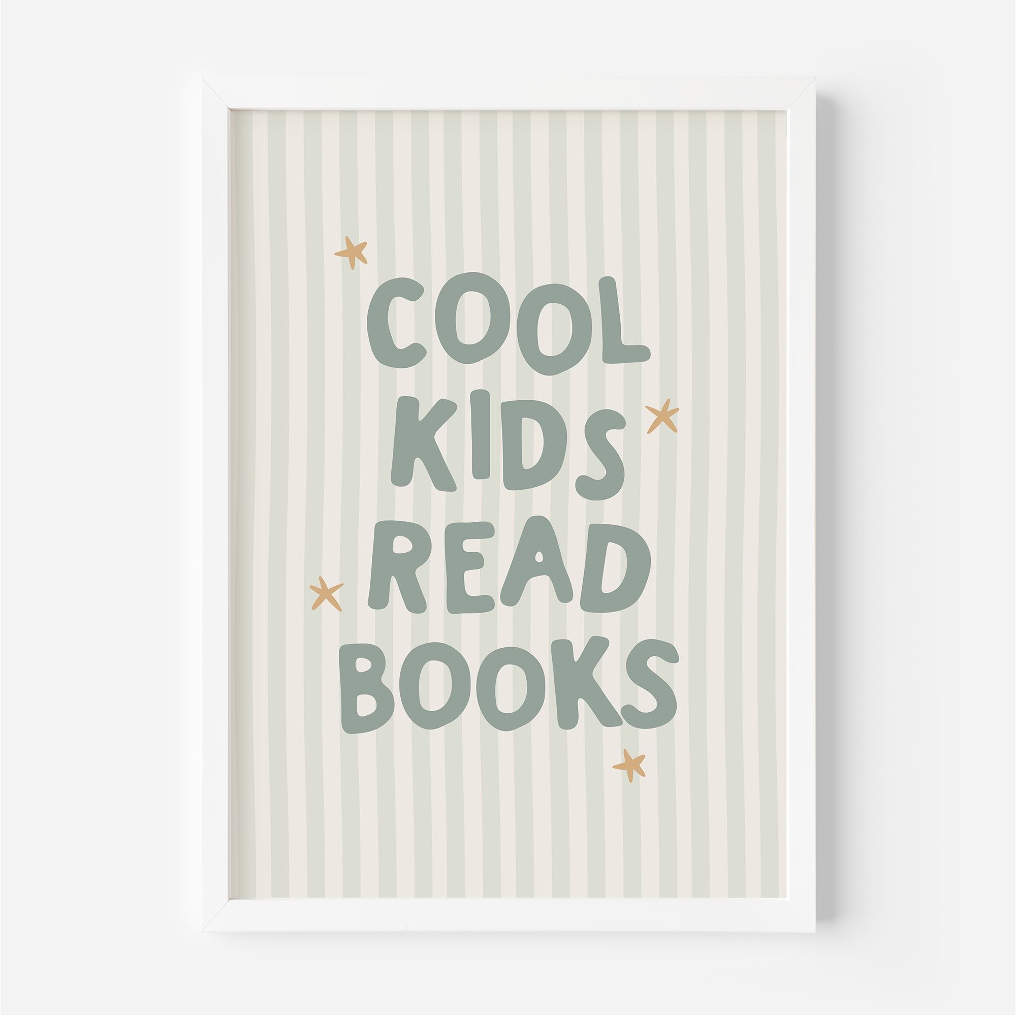 Cool Kids Read Books Wall Print