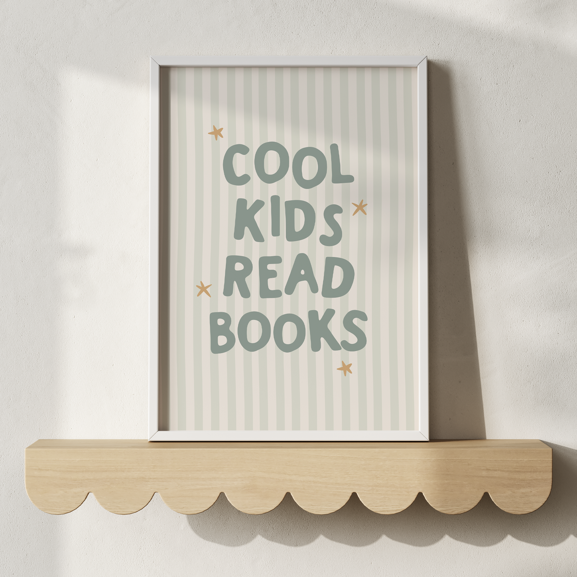 Cool Kids Read Books Wall Print