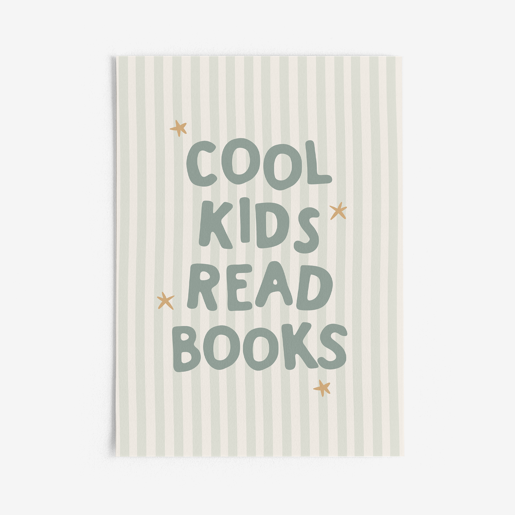 Cool Kids Read Books Wall Print