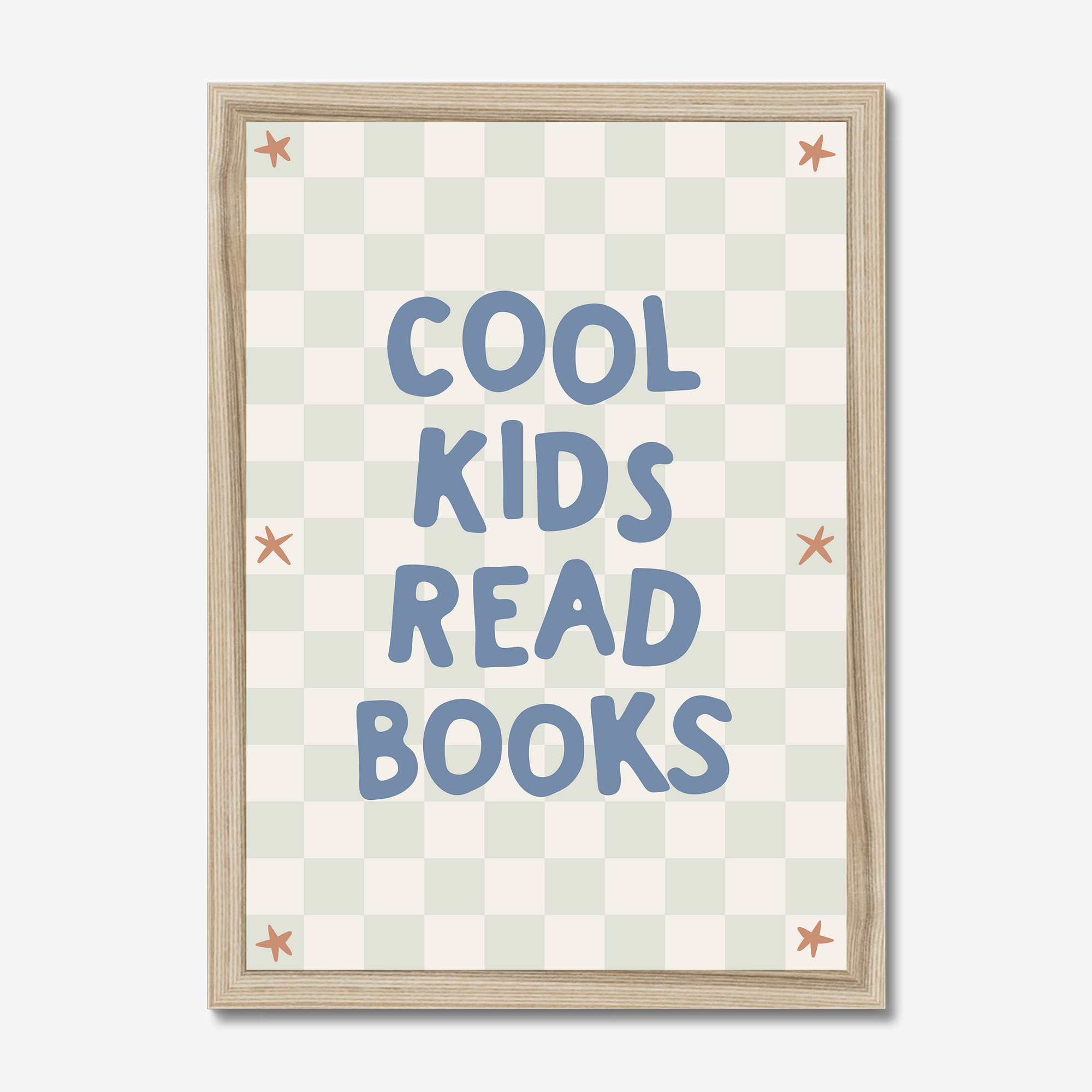 Cool Kids Read Books Wall Print