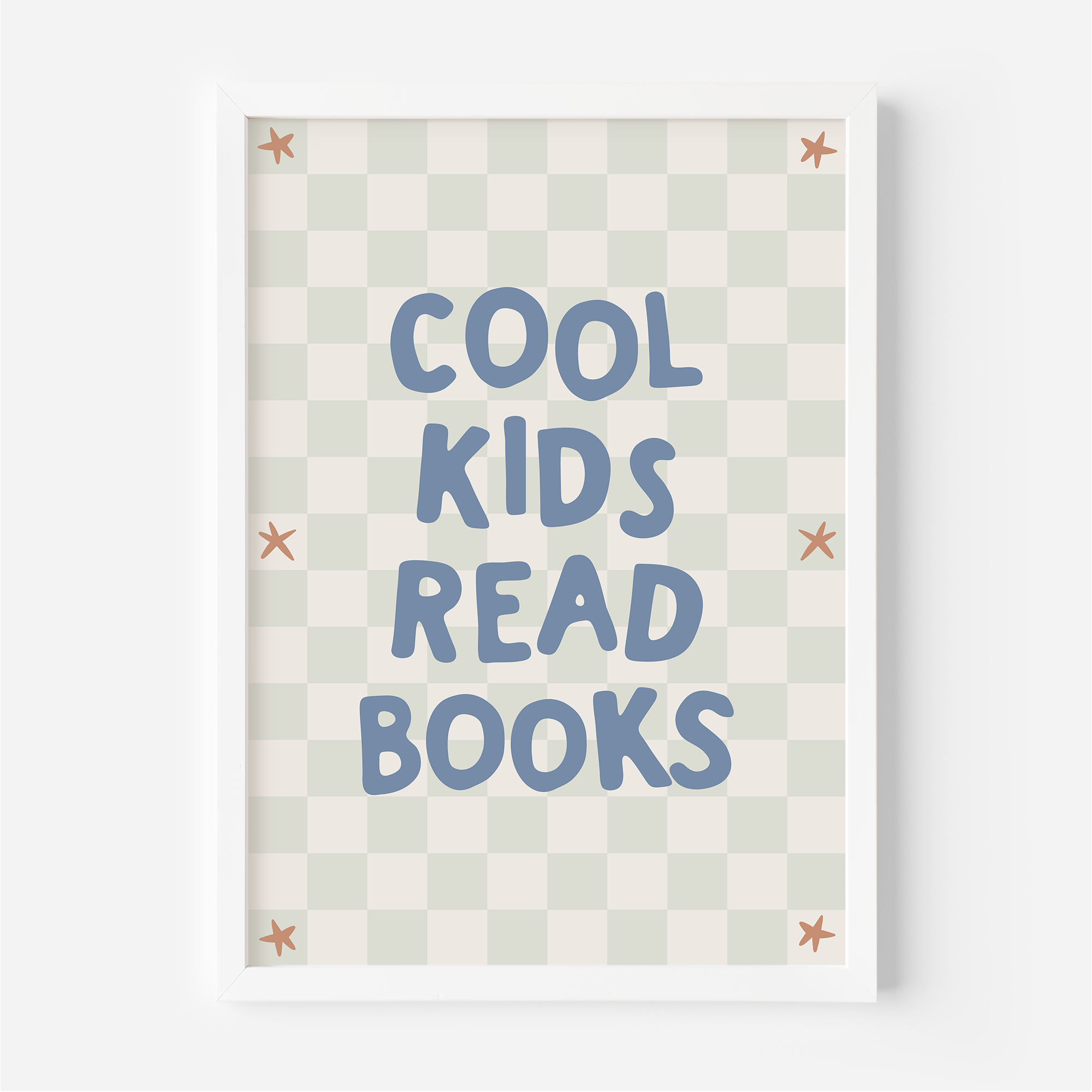 Cool Kids Read Books Wall Print