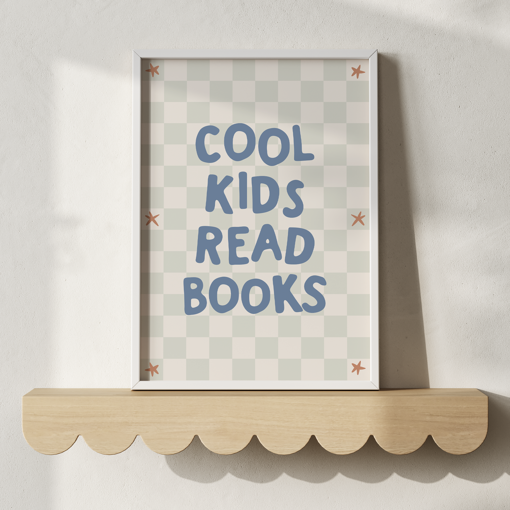 Cool Kids Read Books Wall Print