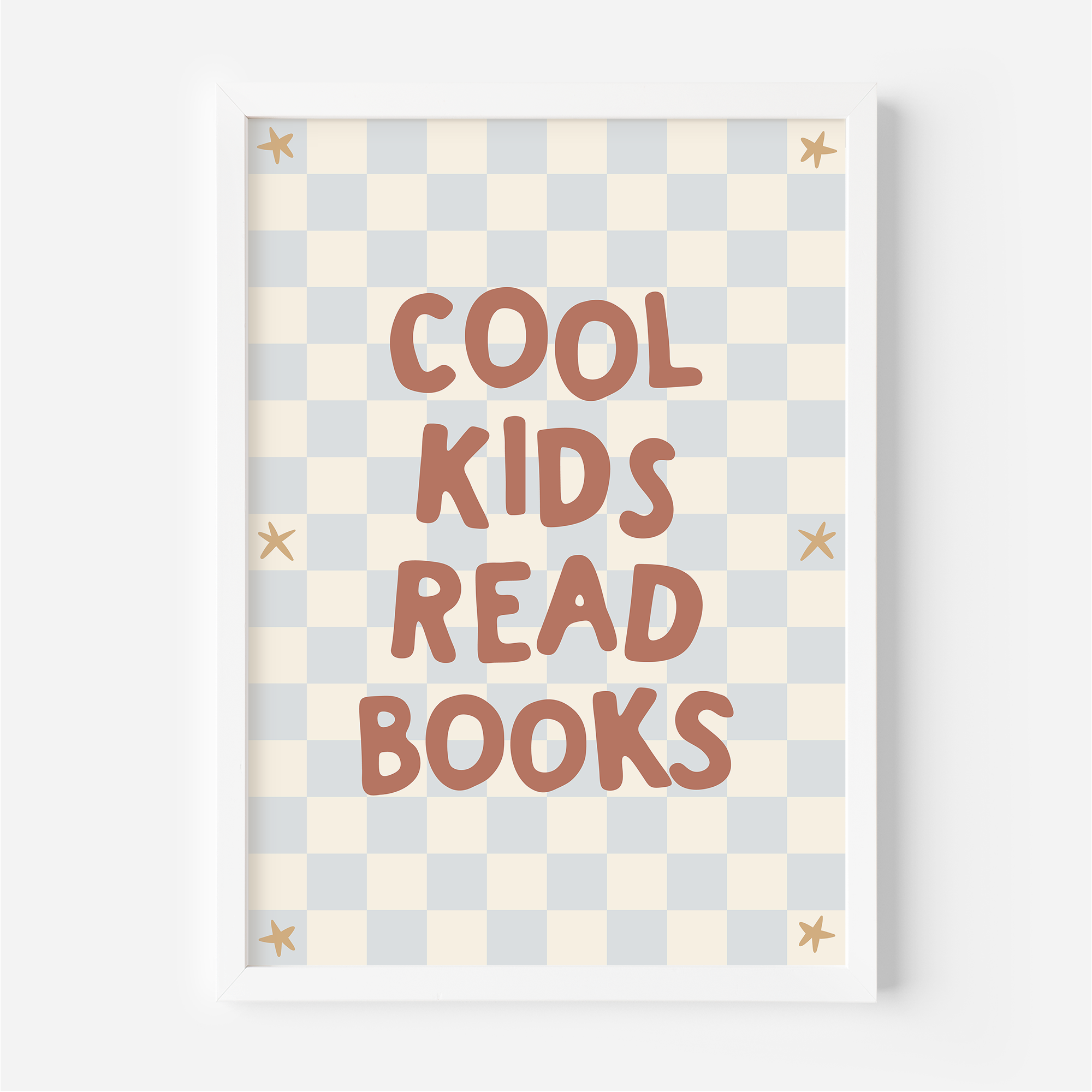 Cool Kids Read Books Wall Print