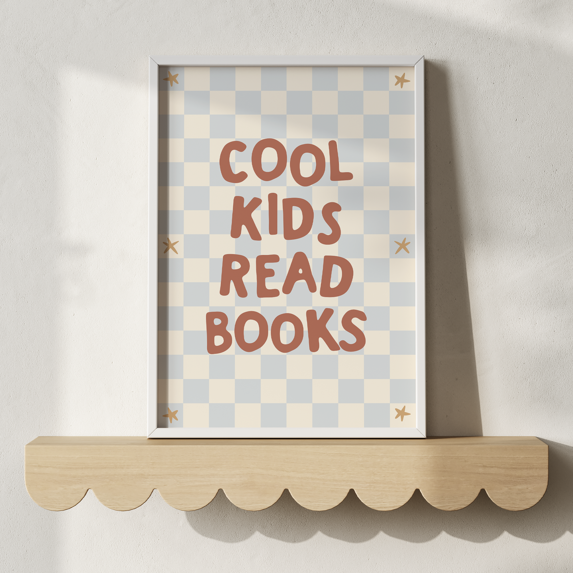 Cool Kids Read Books Wall Print