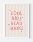 Cool Kids Read Books Wall Print