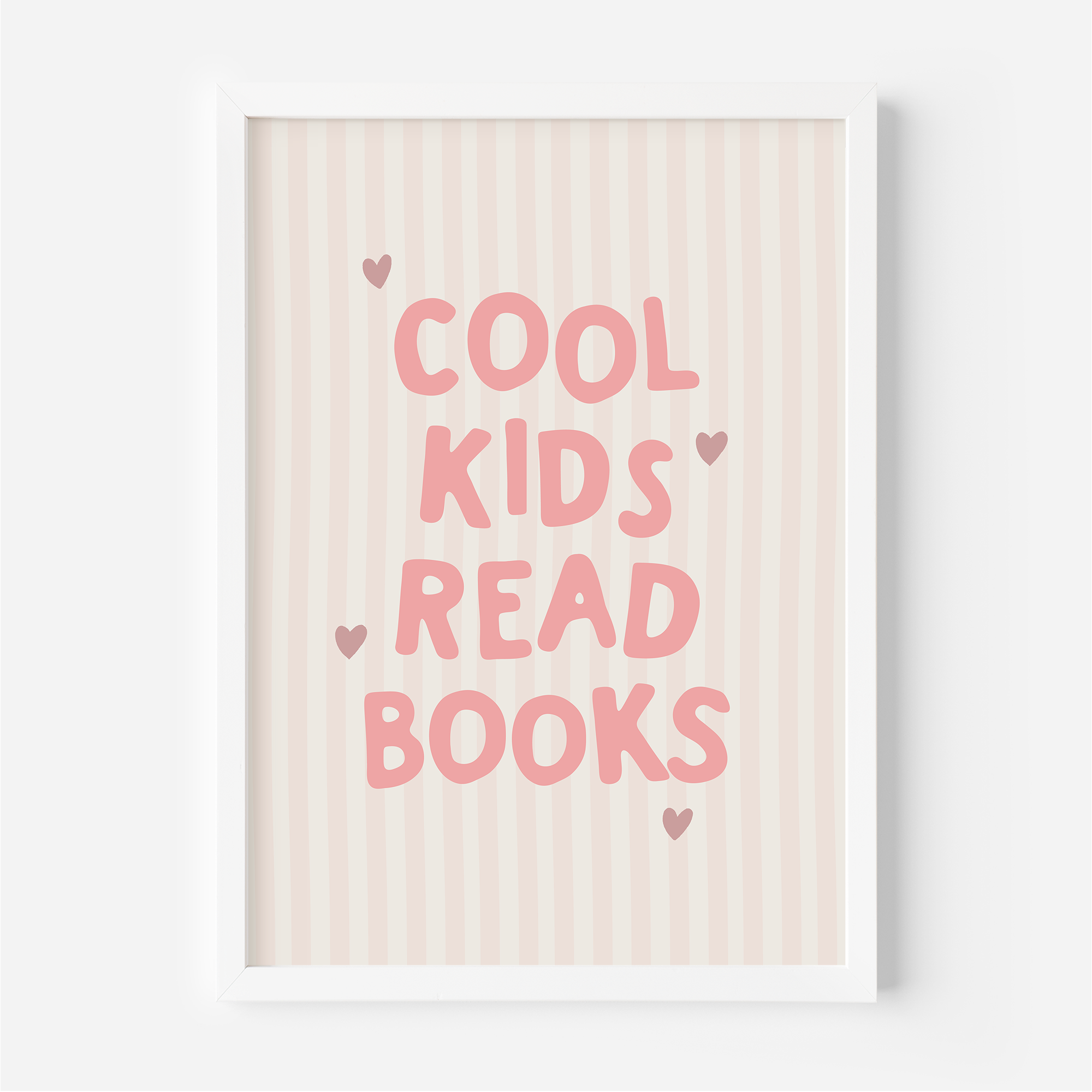 Cool Kids Read Books Wall Print