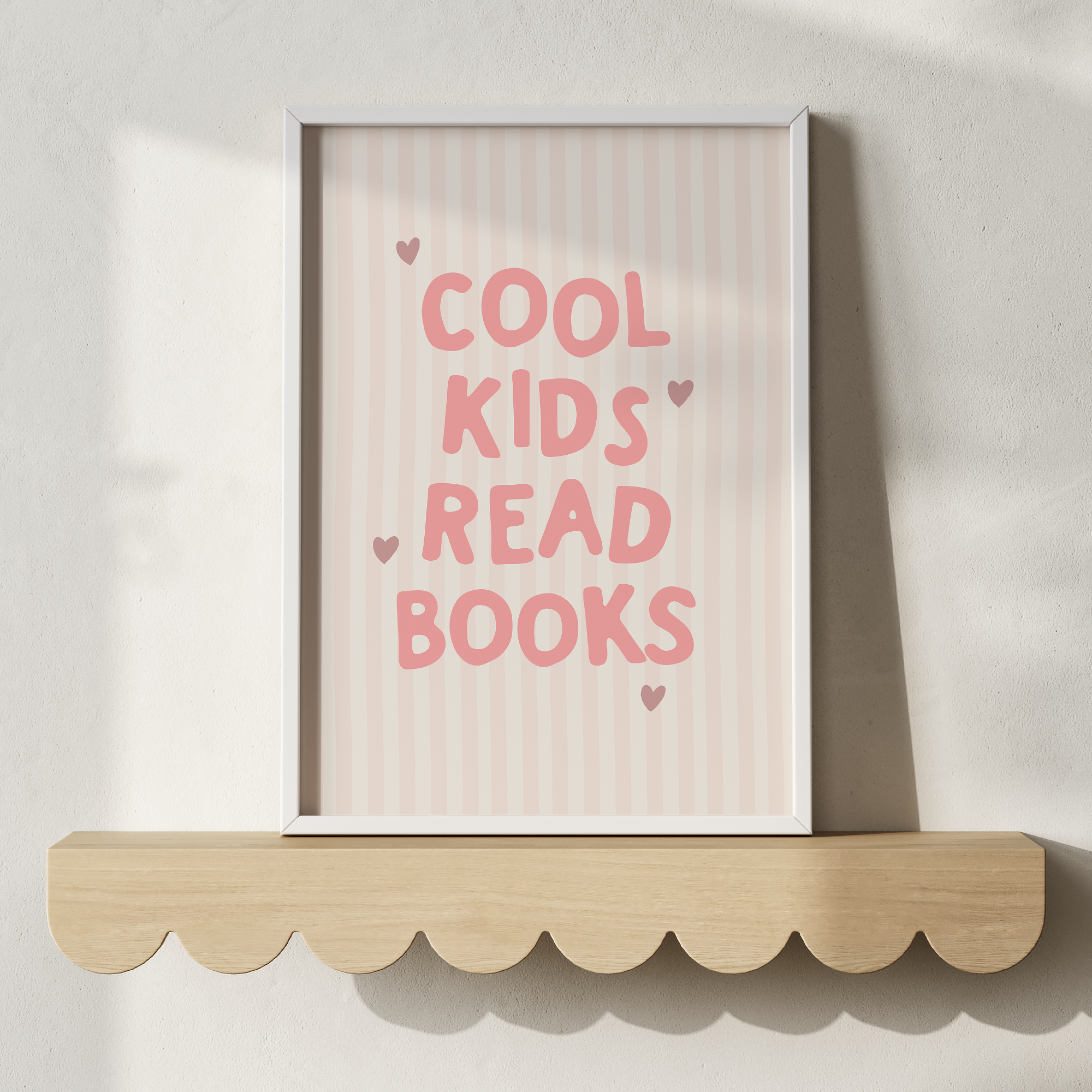 Cool Kids Read Books Wall Print