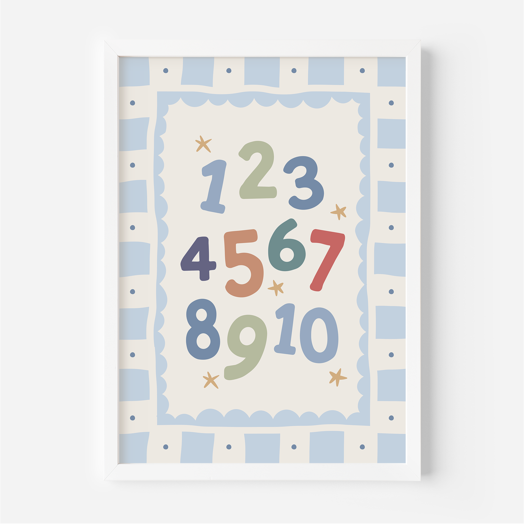 Numbers Wall Print