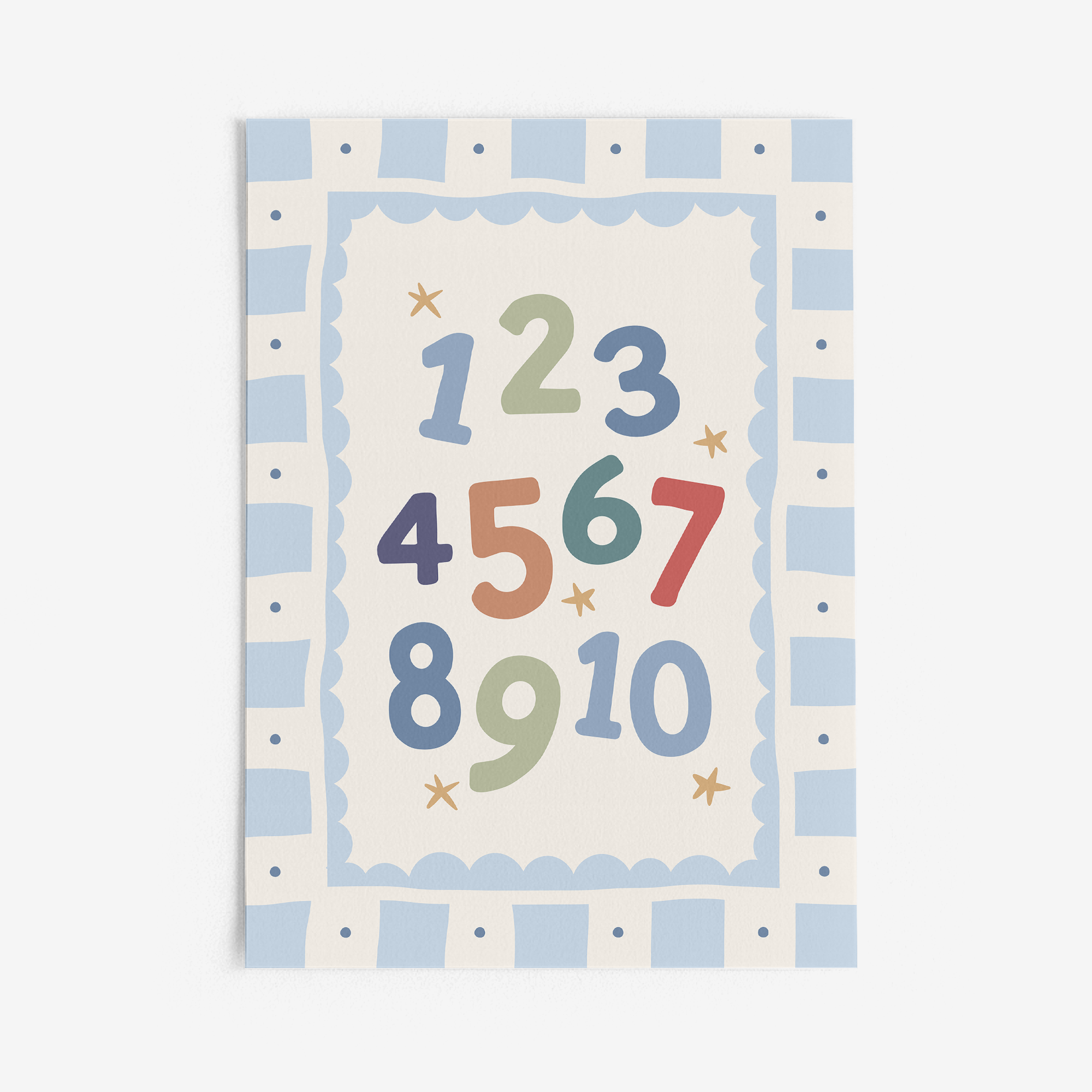 Numbers Wall Print