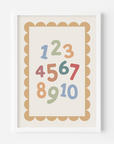 Numbers Wall Print