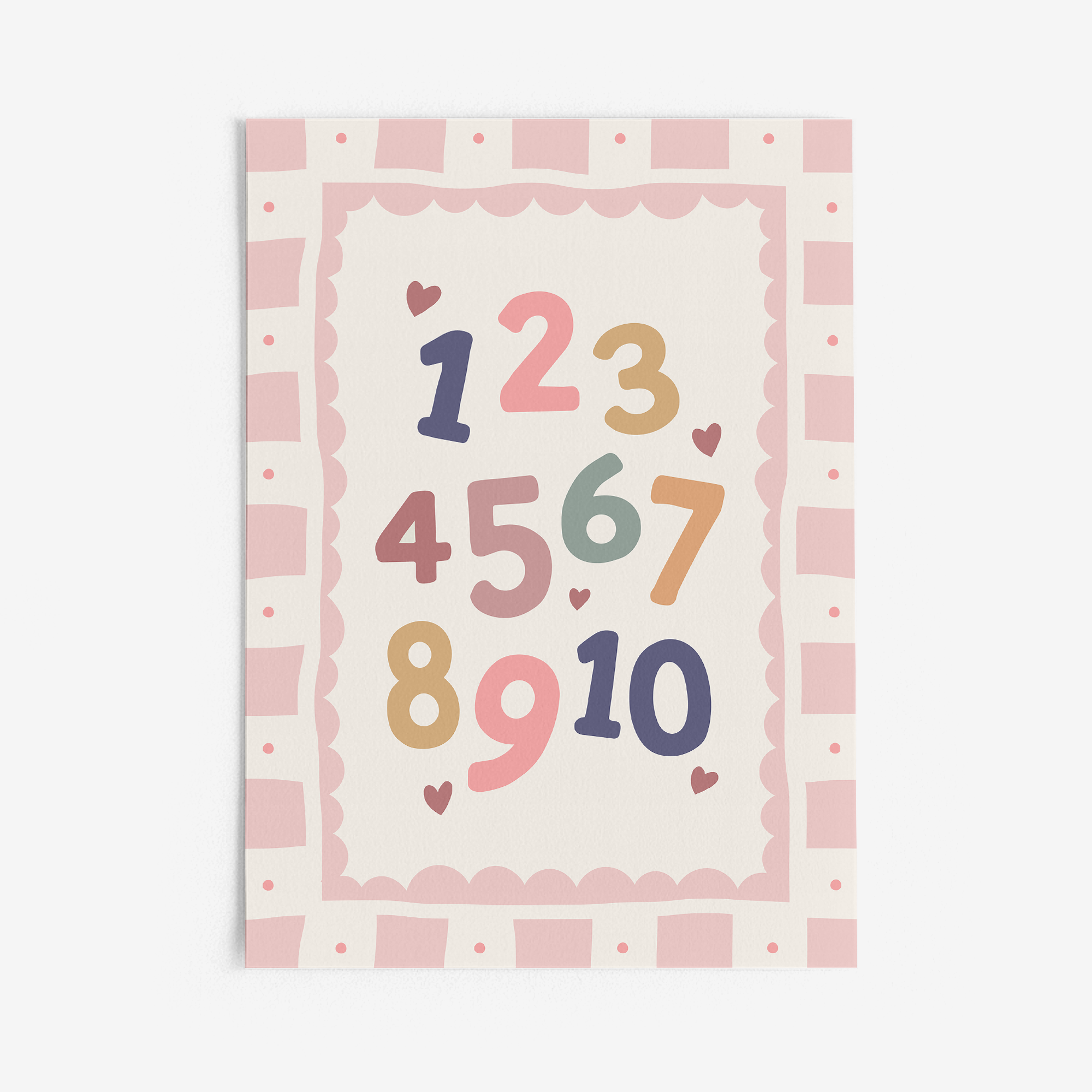 Numbers Wall Print