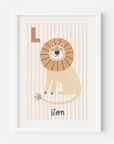 L is for Lion Print