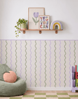 Wiggly Lines Wall Panel