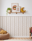 Wiggly Lines Wall Panel