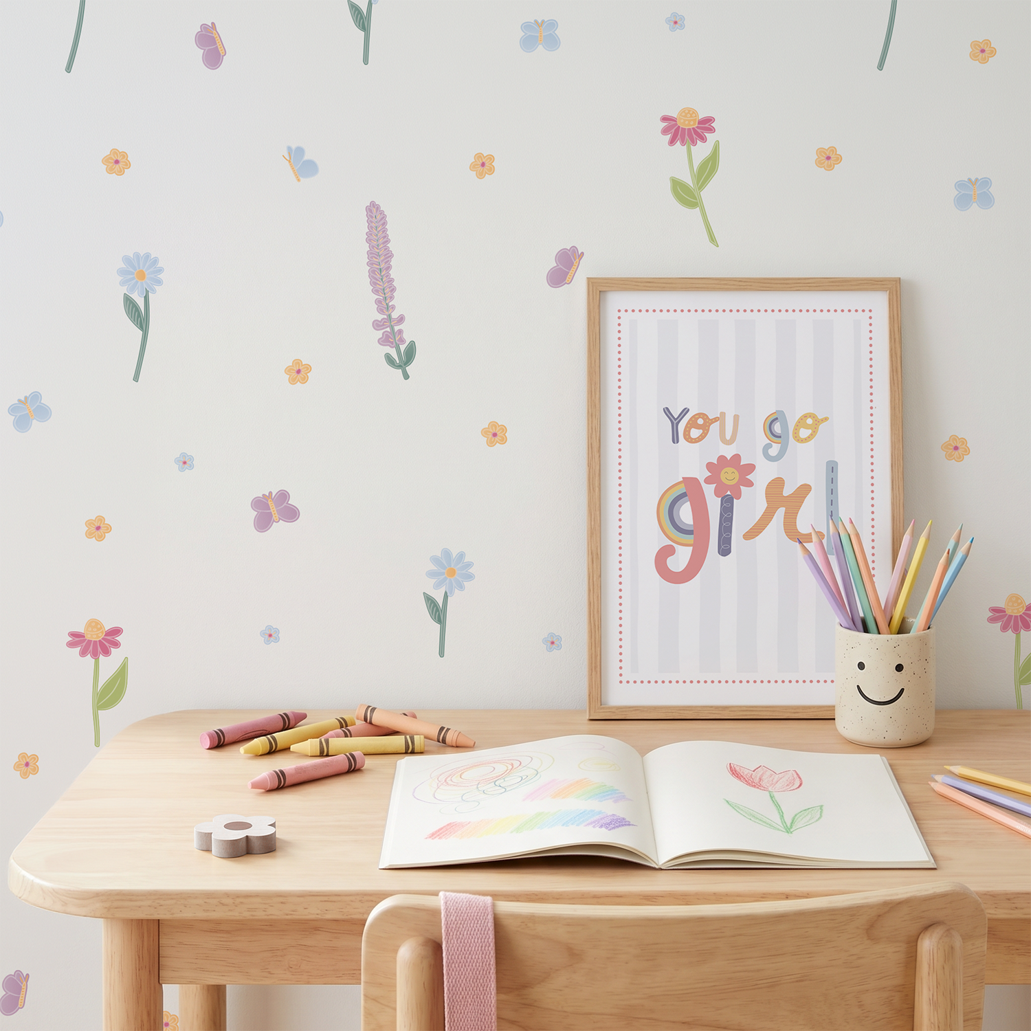 Wild Flowers Wall Decal