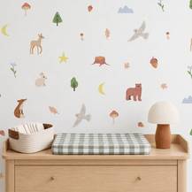 Pastel Woodland Animal Wall Decals