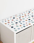 Kallax Shelf Abstract Dots Warm Decal - Furniture Decals
