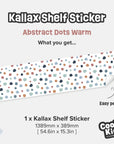 Kallax Shelf Abstract Dots Warm Decal - Furniture Decals