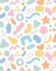 Kallax Shelf Abstract Shapes Bright Decal - Furniture