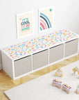 Kallax Shelf Abstract Shapes Bright Decal - Furniture