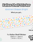 Kallax Shelf Abstract Shapes Bright Decal - Furniture