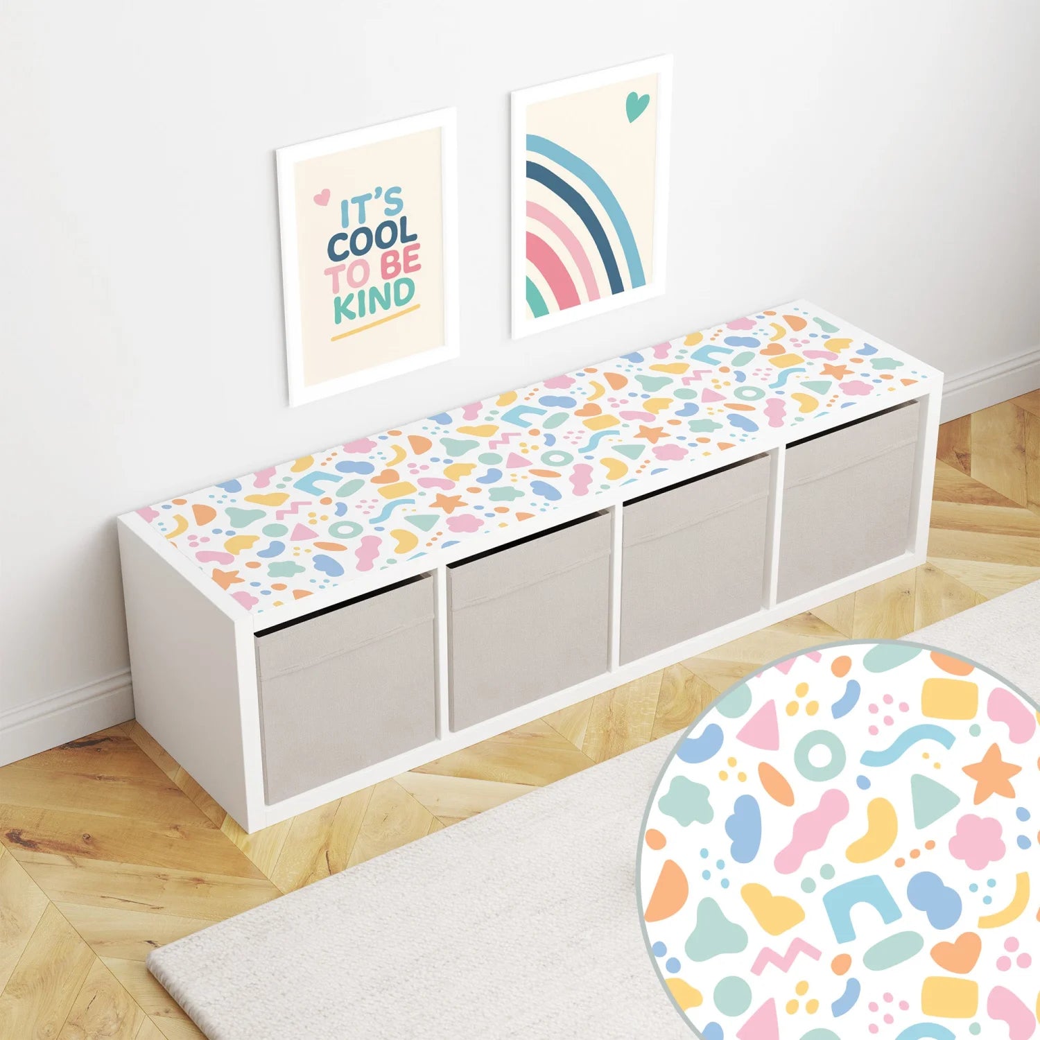 Abstract Shapes Bright Decal DF5.