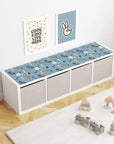 Kallax Shelf Animals In Space Decal - Furniture Decals