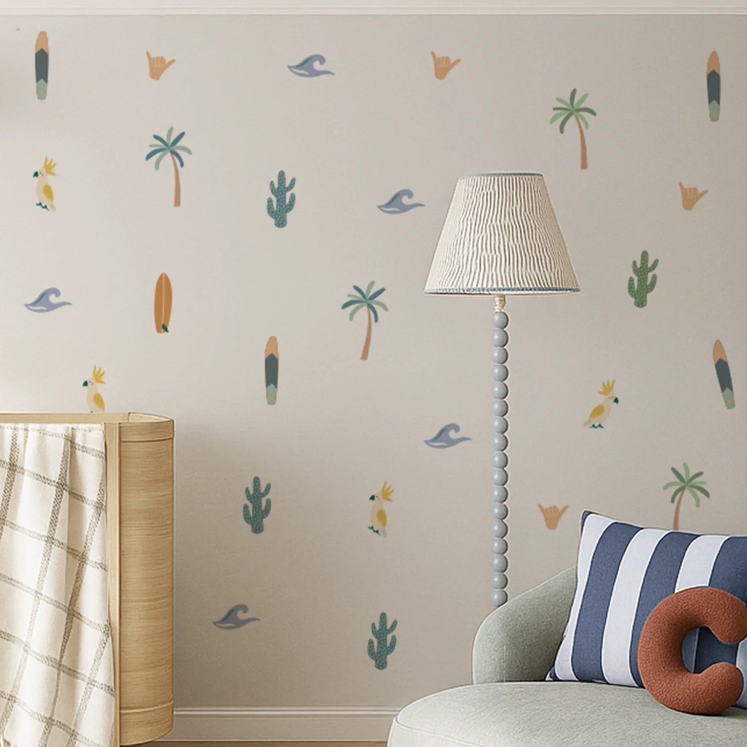 Beach Vibes Boho Wall Decal - DW8. Surf & Sea Decals