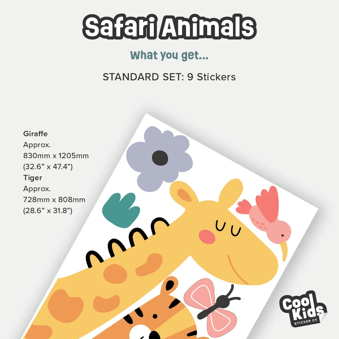 Big Safari Animals Wall Decals - Decals - Animals