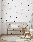 Black Polka Dot Wall Decal - Decals - Polka Dots