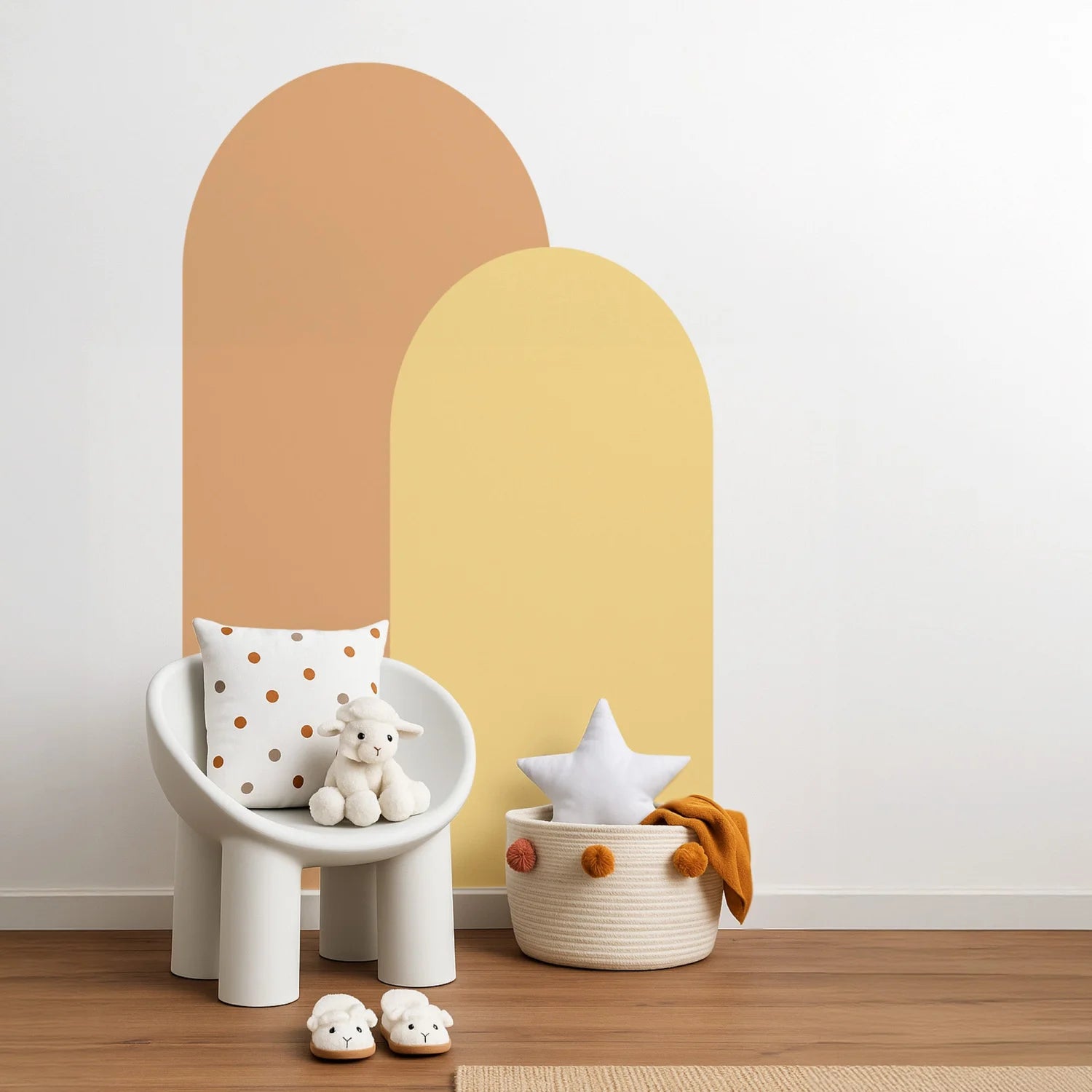 Block Coloured Arches - Singles &amp; Pairs - DW12. Arch Decals