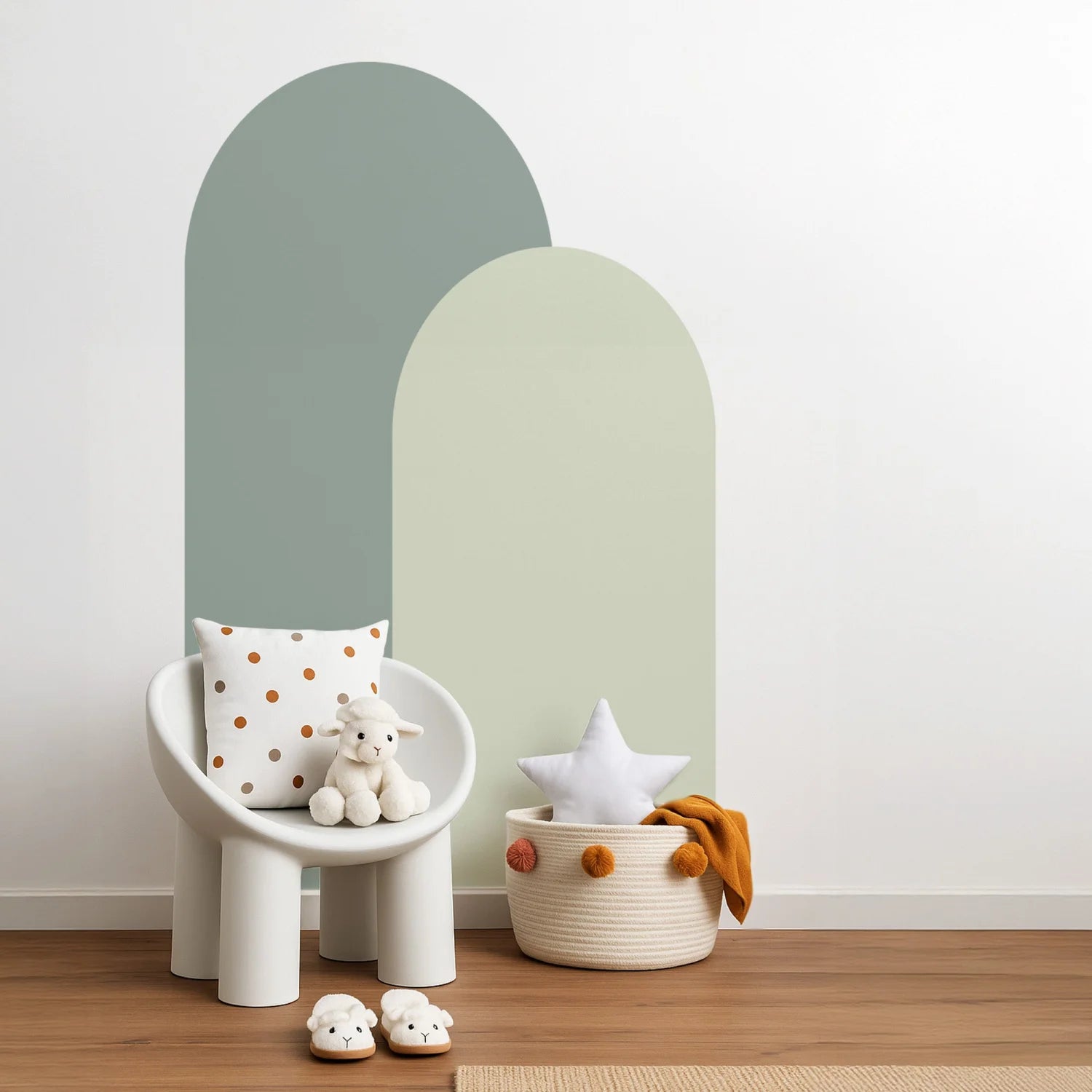 Block Coloured Arches - Singles &amp; Pairs - DW12. Arch Decals