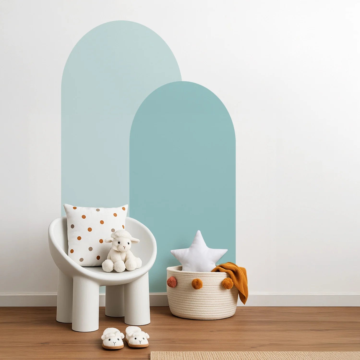 Block Coloured Arches - Singles &amp; Pairs - DW12. Arch Decals