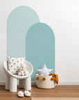 Block Coloured Arches - Singles & Pairs - DW12. Arch Decals