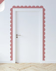 Pinks & Purples Scalloped Border Decals - Pomegranate