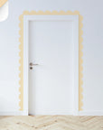 Oranges & Yellows Scalloped Border Decals - Butter - DW14.