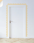 Oranges & Yellows Scalloped Border Decals - Butter - DW14.