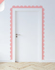 Pinks & Purples Scalloped Border Decals - Sorbet - DW14.