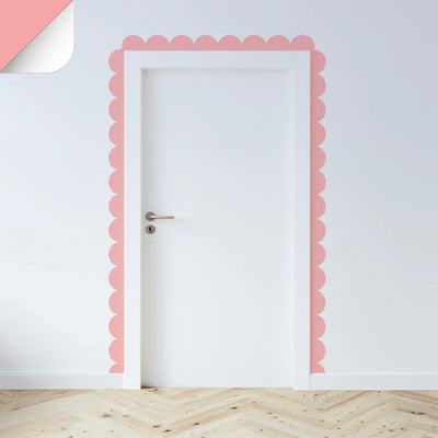 Pinks & Purples Scalloped Border Decals - Sorbet - DW14.