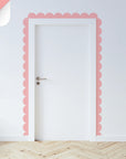 Pinks & Purples Scalloped Border Decals - Sorbet - DW14.
